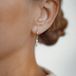 Hey Happiness Dubbele Parel Oorbellen Dames 925 Zilver – Hangende Oorringen met Zoetwaterparel – Zilver