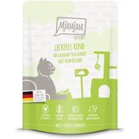 MjAMjAM natvoer kat volwassen knijpzakje Rund 6x300 g