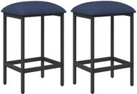 vidaXL Barkruk Blauw
