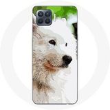 Maniacase Hoesje voor Oppo A93 5G Samojeed Hond Wit Maniacase