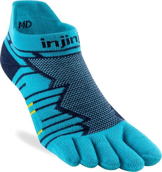 Injinji Ultra Run No Show Coolmax Unisex Sokken IS401110 S=37-40 Meerkleurig