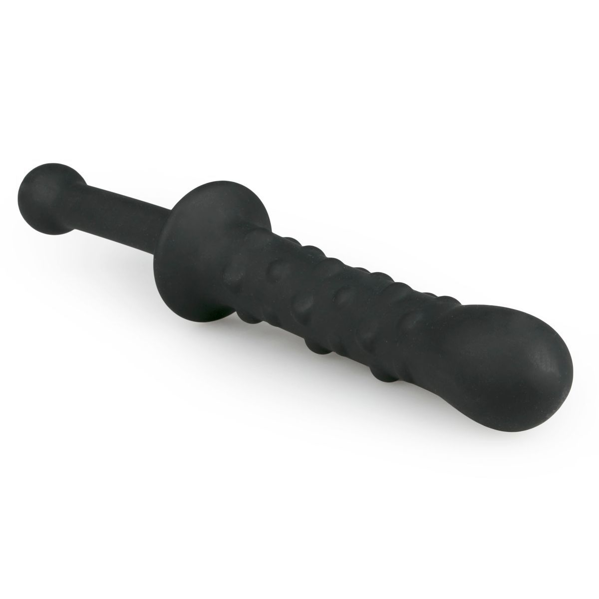 EasyToys ET317BLK Double Dildo - Black Silicone - 250mm x 3.5cm
