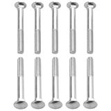 cyclingcolors 10 x M8 x 60 mm Roestvrij Staal A2 Kogelkopbouten DIN 603