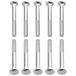 cyclingcolors 10 x M8 x 60 mm Roestvrij Staal A2 Kogelkopbouten DIN 603