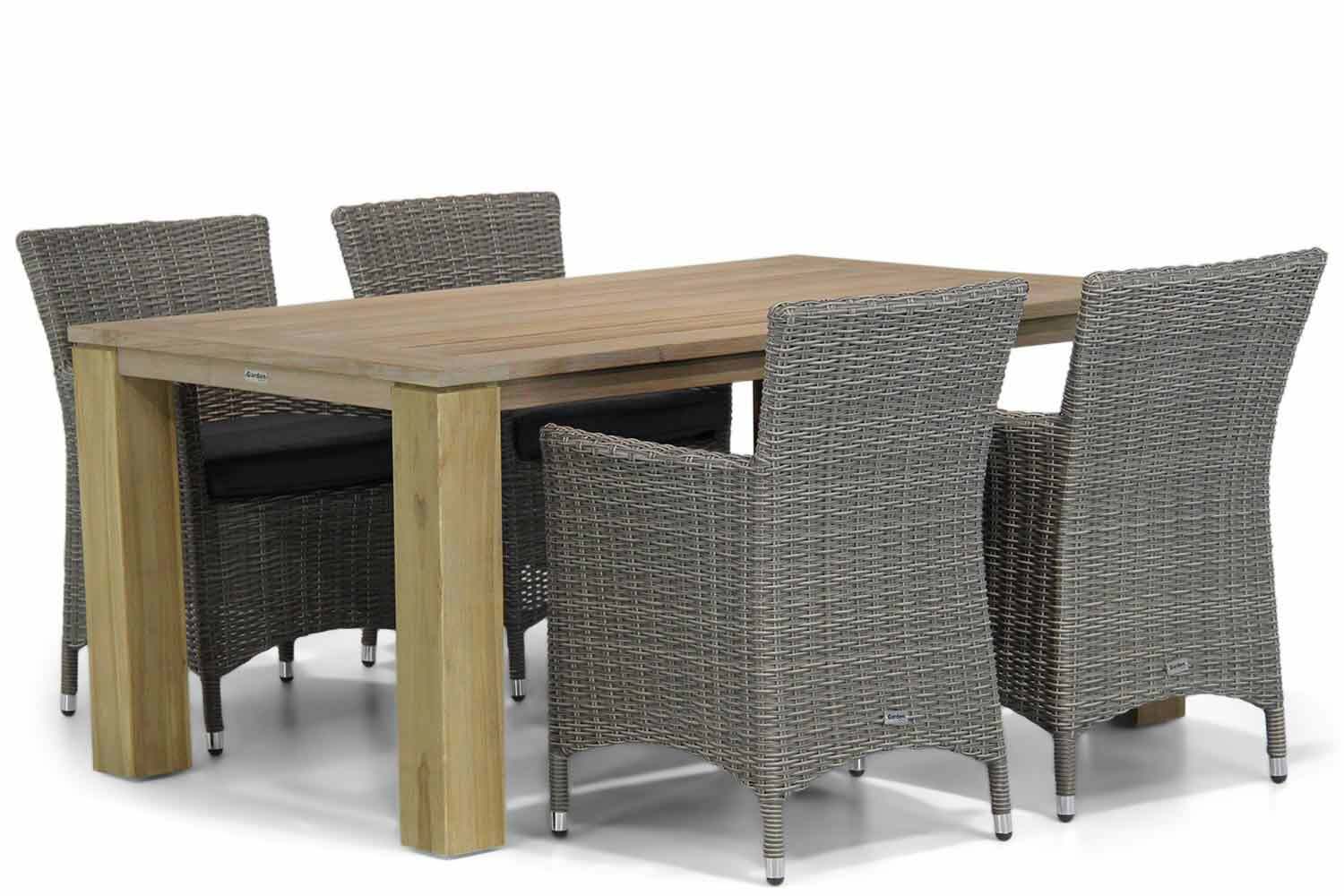 Garden Collections Dublin/Brighton 165 cm dining tuinset 5-delig