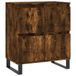 vidaXL Dressoir - Bewerkt Hout - Gerookt Eiken - 60x35x70 cm