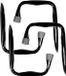 Benson Jumbo haak - 4 stuks - Metaal - Zwart