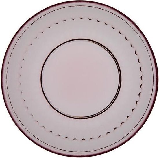 Villeroy & Boch Villeroy en Boch - Boston col. Saladeborden roos, decoratieve borden voor salades en desserts met roze accent, kristalglas