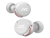 JVC HA-Z330T-P - Compacte True Wireless oordopjes, actieve ruisonderdrukking, laag gewicht, stijlvol design, BT 5.2, (IPX4), 21 uur speeltijd, lage latency-modus voor games, roze, in-ear