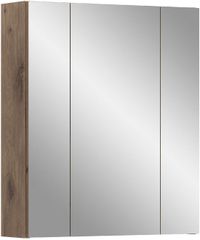 Xonox Spiegelkast Ice 60x70x18 Cm - Mat Zwart & Nox Eik