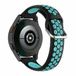 By Qubix Qubix Siliconen sportbandje met gesp - Zwart + blauw - geschikt voor Huawei Watch GT 6 / GT 7 / GT 6 pro / GT 7 pro - 46mm