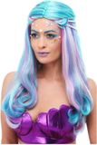 Smiffys Mermaid Pruik Blauw/Roze