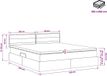 vidaXL lit de rangement avec matelas et tête de lit noir 180 x 200 cm velours