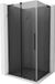 Mexen Velar L douchecabine schuifbaar 120 x 100 cm, grafiet, geborsteld grijs