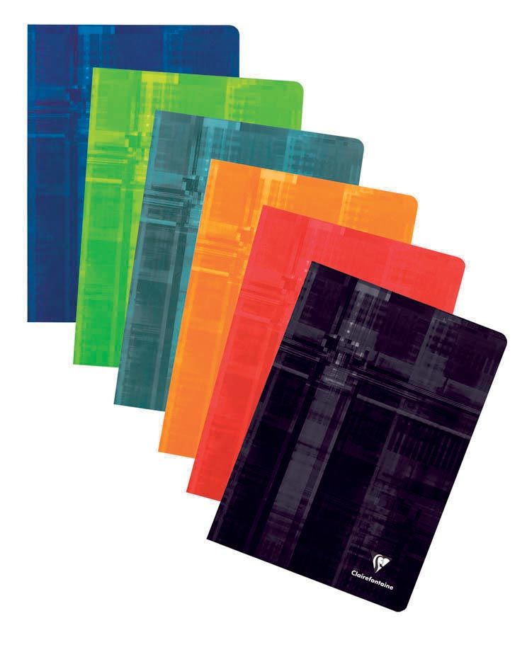 Clairefontaine schrift ft A4 120 bladzijden geruit 5mm geniet geassorteerde kleuren