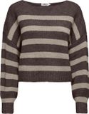 Only Trui Onlaya L/s Boatneck Noos Knt 15259682 Seal Brown/fung Mela Dames Maat - XS