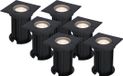 HOFTRONIC Ramsay LED Grondspot Zwart - 4000K Neutraal wit - 5 Watt - IP67 - Set van 6
