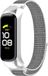 By Qubix - Nylon Sport Loop Bandje - Wit/Grijs - Geschikt voor Samsung Galaxy Fit 2