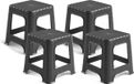 Plasticforte tabouret - Rotan line - noir