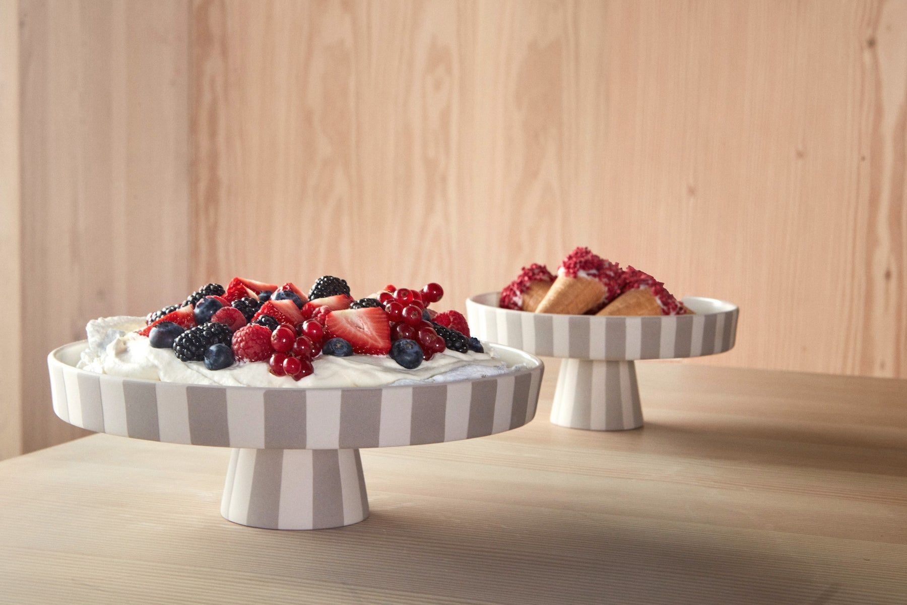 OYOY Toppu Tray - Beige - Round - Stone - Ø20cm