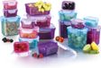 Maxxcuisine Klick-it pots, violet/rose/turquoise, 36 pièces