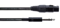 Cordial 14823 audio kabel 6 m XLR 6.35mm Zwart