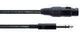 Cordial 14823 audio kabel 6 m XLR 6.35mm Zwart