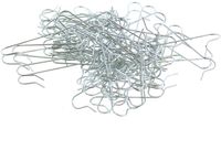 Unbekannt Riffelmacher Ophangers Kerstballen Zilverkleurig Metaal 50 Stuks