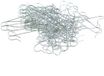 Unbekannt Riffelmacher Ophangers Kerstballen Zilverkleurig Metaal 50 Stuks
