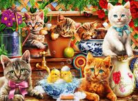 Bluebird Puzzle legpuzzel Kittens in the Potting Shed - 3000 pièces
