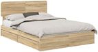 vidaXL Lit de rangement avec tiroir Chêne Sonoma 140 x 190 cm Bois transformé
