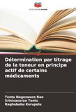 Détermination Icecat Détermination par titrage de la teneur en principe actif de certains médicaments