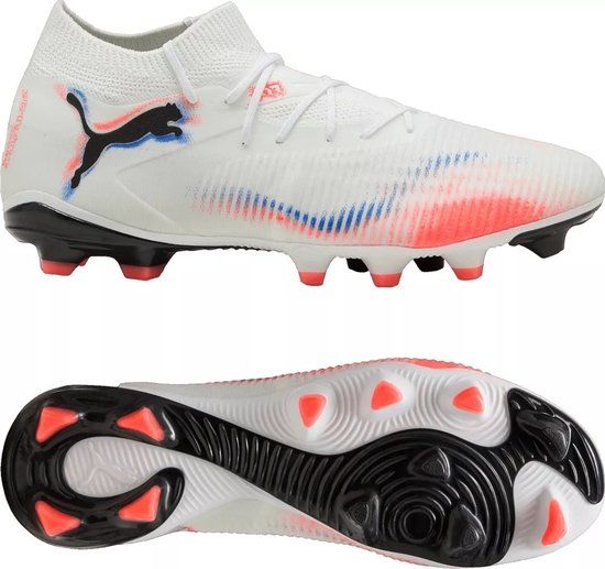 Puma Future 8 Match Fg/Ag Voetbalschoenen - Wit - Maat 44.5