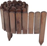 Aquagart 2 x Houten rolhekwerk Donkerbruin 30x200 cm