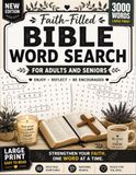 Bible Word Search for Adults and Seniors - Large Print Word Puzzles for Christian Faith, Love and Hope: Mind Relax Puzzles Bible Word Search Large Print, Devotional Word Search