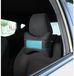 Dunlop Coussin de nuque pour la voiture - Conception ergonomique avec mousse à mémoire de forme et gel - Noir/Bleu