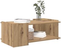 vidaXL Salontafel Artisanaal eiken 90 x 50 x 33 cm Bewerkt hout