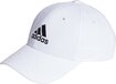 adidas Sportswear Cotton Twill Baseball Cap - Unisex - White - Youth