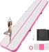 StarTech Latios Opblaasbare gymnastiekmat - Airtrack voor training en wedstrijdsport - 400 x 100 x 10 cm - Antislipoppervlak - 600 W elektrische luchtpomp - Met tas en reparatieset - Roze