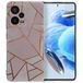 iMoshion Coque Xiaomi Redmi Note 12 Pro - Rose Graphic - Cover Arrière