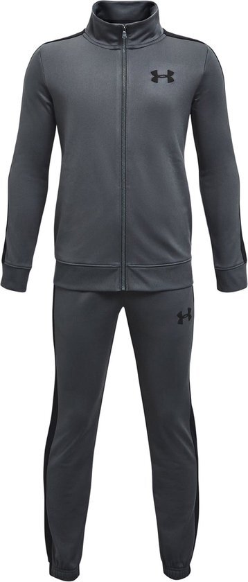 Under Armour UA Knit Track Suit Jongens Trainingspak - Grijs - Maat 164