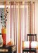 HomeMaison HM69222986 gordijn, organza jacquard, verticale strepen, pruim, 140 x 260 cm