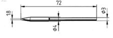 Ersa Permanente soldeerpunt recht beitelvormig 1,8 mm 0212EDLF
