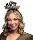 Boland Diadeem 'Happy birthday' Goud