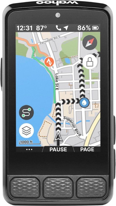 Wahoo Fitness Wahoo ELEMNT ROAM 3 Fietscomputer - Zwart