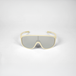 LIPATI Lunettes de soleil Bombastic Mat Blanc/Miroir Argent