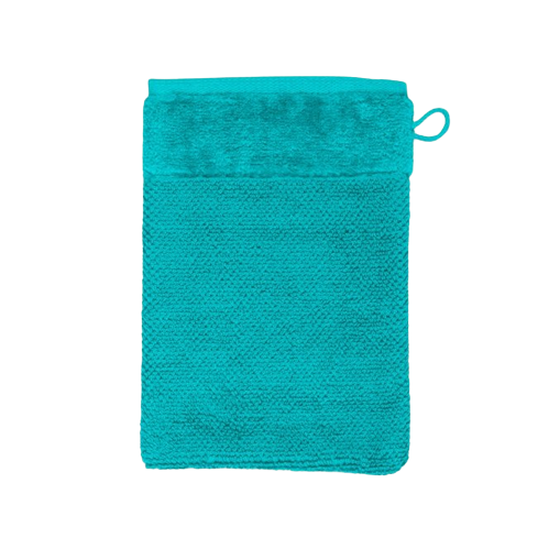 Möve Bamboo Luxe Wasdoek - blauw - 15x15 cm