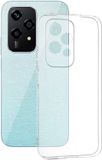 Techsuit Hoesje geschikt voor HONOR 200 Lite - Clear Silicone Back Cover - Transparant