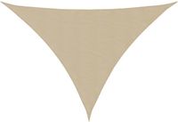 vidaXL Zonnescherm Driehoekig 5x6x6 m Oxford Stof Beige