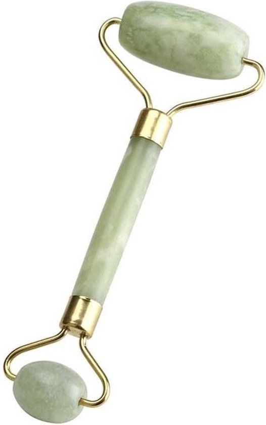 Gezichts Roller - Met Gua Sha Schraper - Jade Roller - Groen